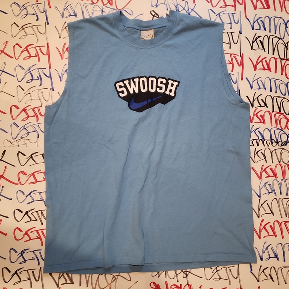 Nike Other - Vintage Nike Swoosh Grey Tag Sleeveless Shirt XL